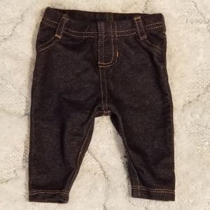 Newborn girls jean leggings